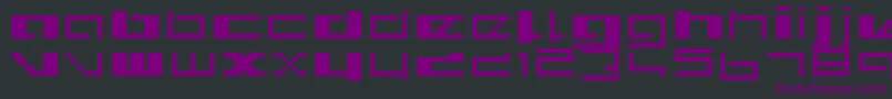 Шрифт Royalsimp – фиолетовые шрифты на чёрном фоне