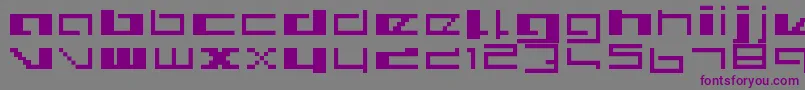 Шрифт Royalsimp – фиолетовые шрифты на сером фоне