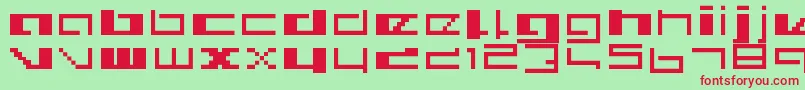 Royalsimp Font – Red Fonts on Green Background