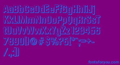 DiamanteshadowBold font – Blue Fonts On Purple Background