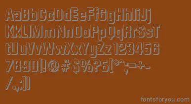 DiamanteshadowBold font – Gray Fonts On Brown Background