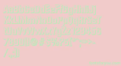 DiamanteshadowBold font – Green Fonts On Pink Background