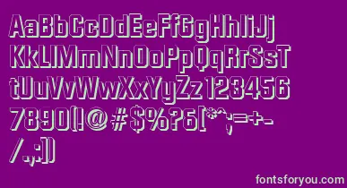 DiamanteshadowBold font – Green Fonts On Purple Background