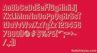 DiamanteshadowBold font – Green Fonts On Red Background
