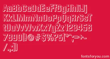 DiamanteshadowBold font – Pink Fonts On Red Background