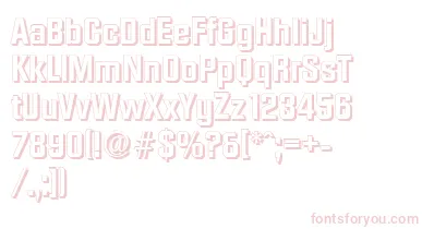 DiamanteshadowBold font – Pink Fonts On White Background