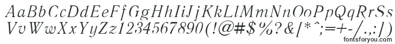 Шрифт LiteraturnayaItalic.001.001 – шрифты для инженерной графики