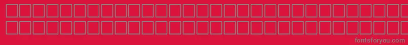 InquiryRegular Font – Gray Fonts on Red Background