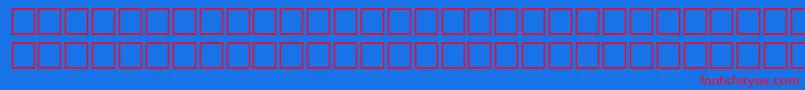 InquiryRegular Font – Red Fonts on Blue Background
