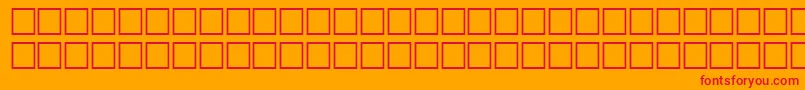 InquiryRegular Font – Red Fonts on Orange Background