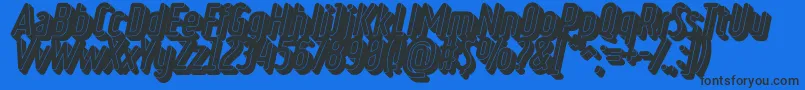 RulerVolumeBlack Font – Black Fonts on Blue Background