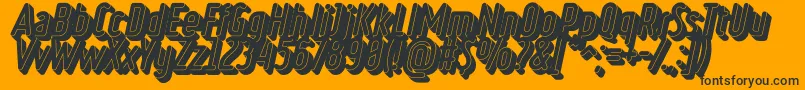 RulerVolumeBlack Font – Black Fonts on Orange Background