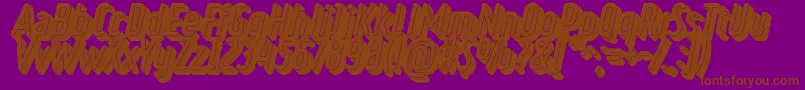 RulerVolumeBlack Font – Brown Fonts on Purple Background