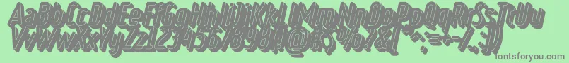 RulerVolumeBlack Font – Gray Fonts on Green Background