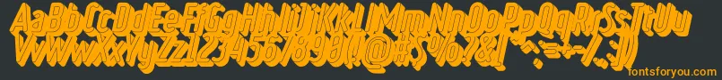 RulerVolumeBlack Font – Orange Fonts on Black Background