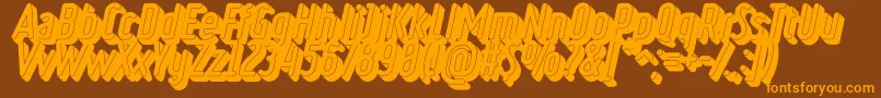 RulerVolumeBlack Font – Orange Fonts on Brown Background