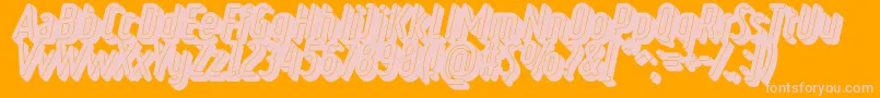 RulerVolumeBlack Font – Pink Fonts on Orange Background