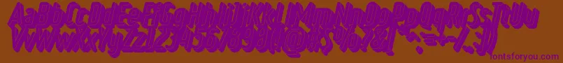 RulerVolumeBlack Font – Purple Fonts on Brown Background