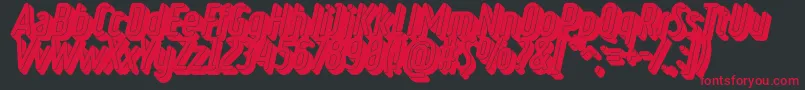 RulerVolumeBlack Font – Red Fonts on Black Background