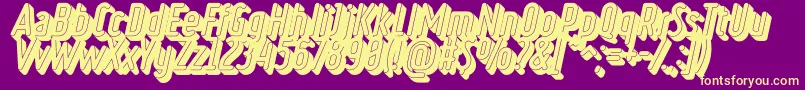 RulerVolumeBlack Font – Yellow Fonts on Purple Background