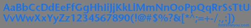 フォントStonesansstdSemibold – 灰色の背景に青い文字