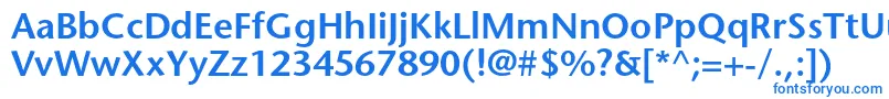 StonesansstdSemibold-fontti – siniset fontit valkoisella taustalla