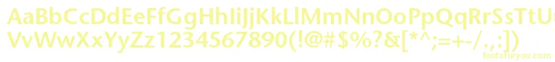 StonesansstdSemibold-fontti – keltaiset fontit valkoisella taustalla