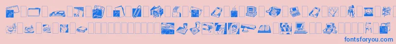 fuente Dfindustrialstwo – Fuentes Azules Sobre Fondo Rosa