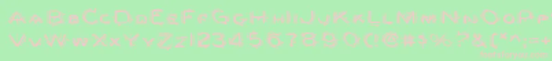 フォントBerserkerExpanded – 緑の背景にピンクのフォント