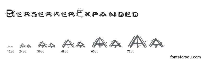 BerserkerExpanded Font Sizes