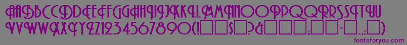 AllenbRegular Font – Purple Fonts on Gray Background