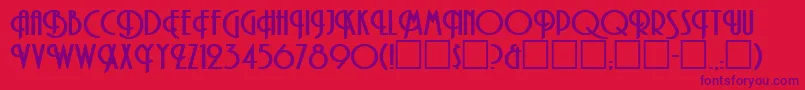 AllenbRegular Font – Purple Fonts on Red Background