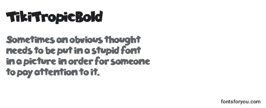 TikiTropicBold Font