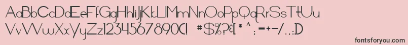 Arrivalsanddepartures Font – Black Fonts on Pink Background