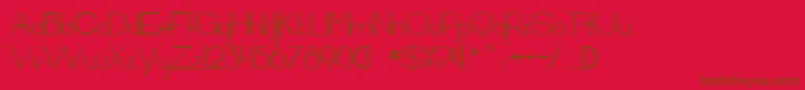 Arrivalsanddepartures Font – Brown Fonts on Red Background