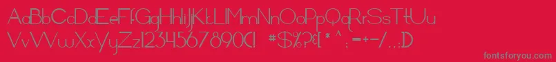 Arrivalsanddepartures Font – Gray Fonts on Red Background