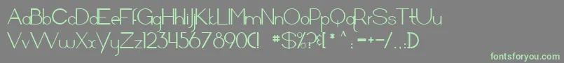 Arrivalsanddepartures Font – Green Fonts on Gray Background