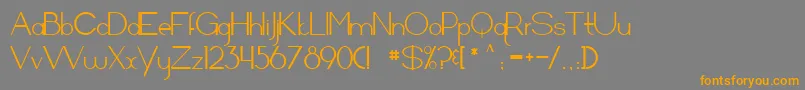 Arrivalsanddepartures Font – Orange Fonts on Gray Background
