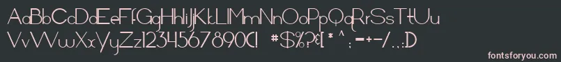 Arrivalsanddepartures Font – Pink Fonts on Black Background