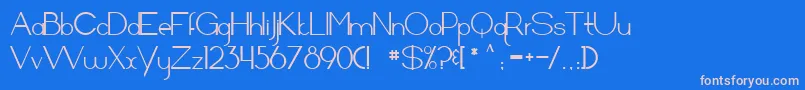 Arrivalsanddepartures Font – Pink Fonts on Blue Background