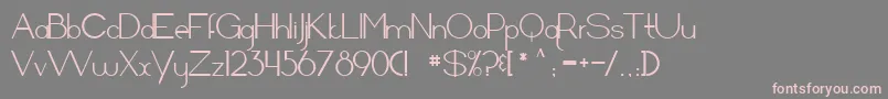 Arrivalsanddepartures Font – Pink Fonts on Gray Background