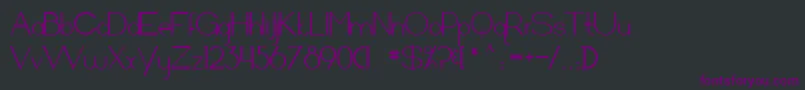 Arrivalsanddepartures Font – Purple Fonts on Black Background