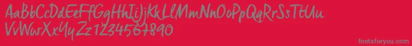 CretaTrial Font – Gray Fonts on Red Background