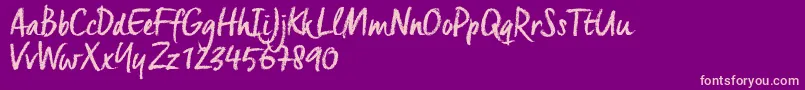 Шрифт CretaTrial – розовые шрифты на фиолетовом фоне