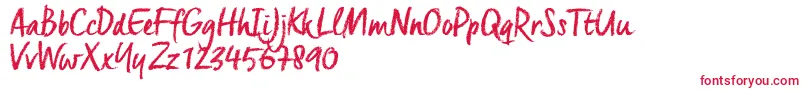 CretaTrial Font – Red Fonts on White Background