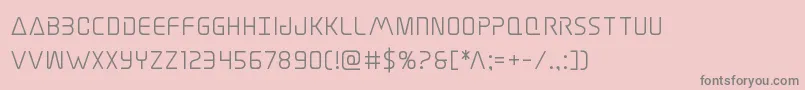 Elitedangersemibold Font – Gray Fonts on Pink Background