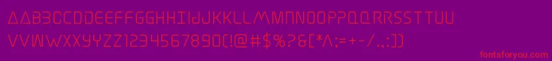 Police Elitedangersemibold – polices rouges sur fond violet