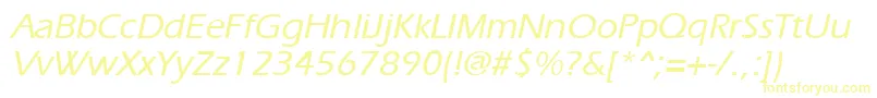 ErgoemediumItalic Font – Yellow Fonts