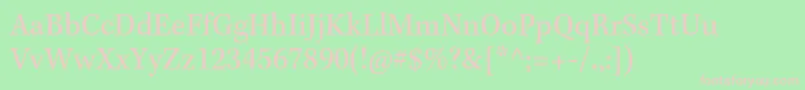 KeplerstdScncapt Font – Pink Fonts on Green Background