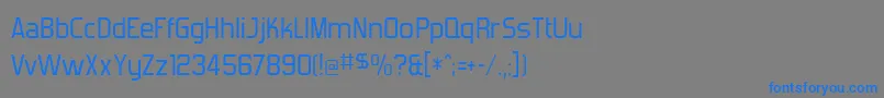 フォントForgotte – 灰色の背景に青い文字